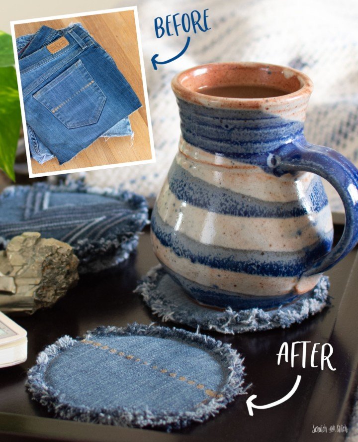 Denim coasters