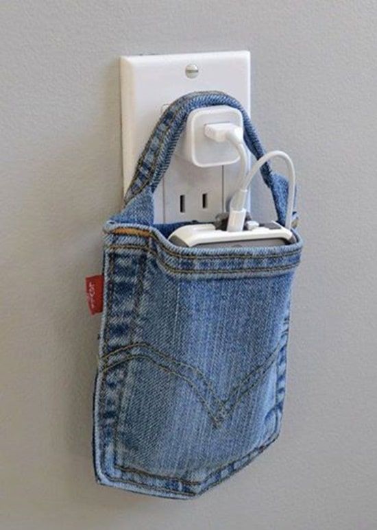 Denim Pocket Cellphone Holder