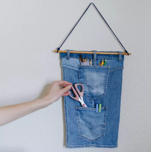 Single pocket denim organizer