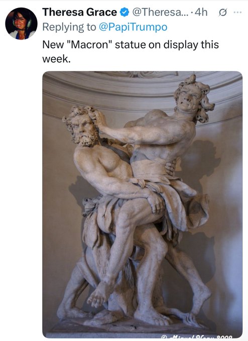 Macron Statue Meme